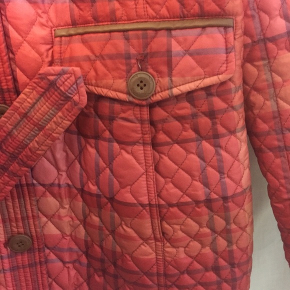 HP❄️ Lands End Red Plaid Quilted Primaloft Parka S - Picture 8 of 8